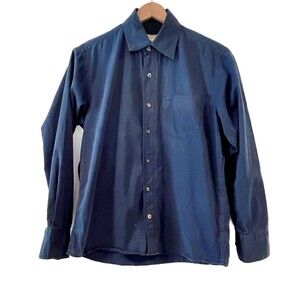 Vintage Koutons Jeanswear Blue Button Front Shirt Large Denim